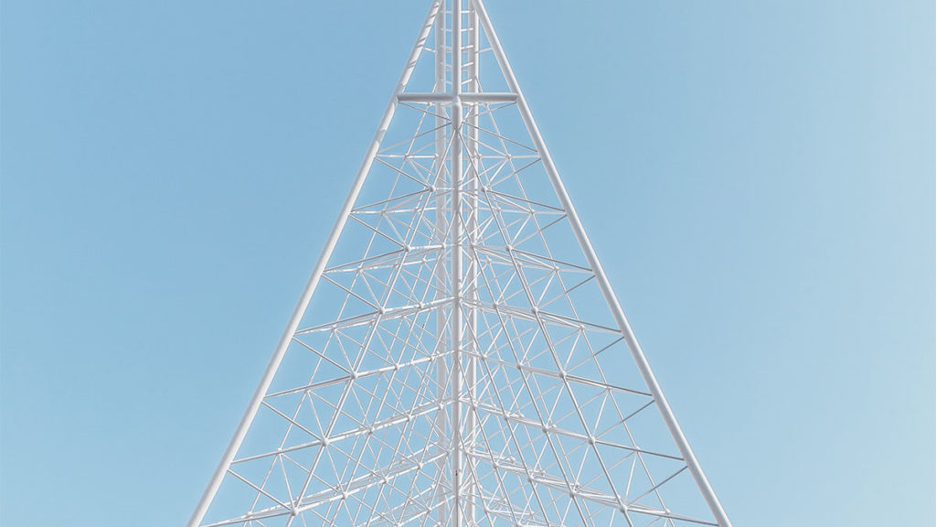 Treasury - White geometric tower
